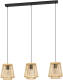 Eglo Hykeham Hanglamp - E27 - 91 cm - Zwart/Hout