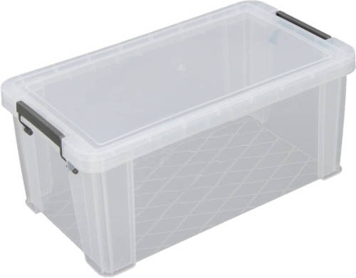 Whitefurze Allstore Opbergbox - 7,5 liter - Transparant - 25 x 19 x 16 cm - Opbergbox