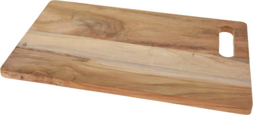 Excellent Houseware Snijplank/serveerplank/tapasplank - Teakhout - 40 cm - Snijplanken