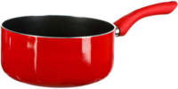 5five Steelpan/sauspan - Inductie - aluminium - rood/zwart - dia 20 cm - Steelpannen