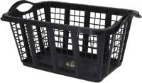 Bathroom Solutions Storage Solutions wasmand met handvatten - zwart - 37 liter - 60 x 40 x 30 cm - Wasmanden