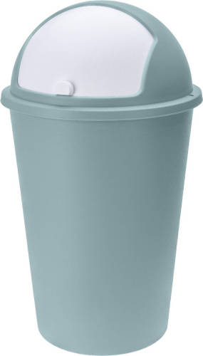 Bell Vuilnisbak/afvalbak/prullenbak groen met deksel 50 liter - Prullenbakken