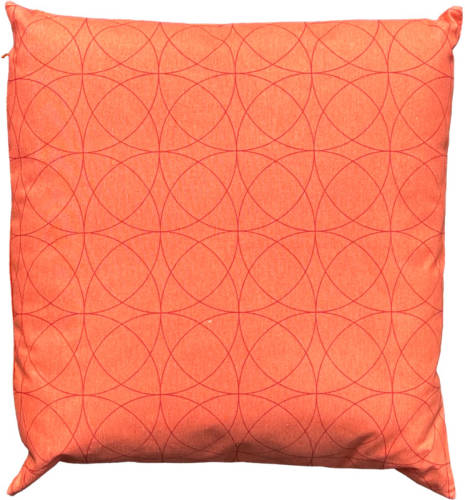 Madison Buiten sierkussen all weather circle oranje - 45 x 45 x 10 cm