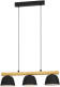 Eglo Sherburn Hanglamp - E27 - 77 cm - Zwart/Bruin - Hout