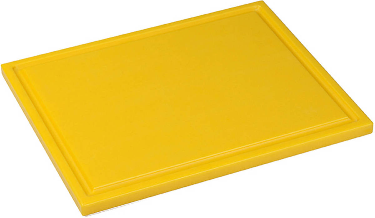Interlux Snijplaat met sapgoot - 530x325x15mm - Geel