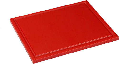 Interlux Snijplaat met sapgoot - 530x325x15mm - Rood