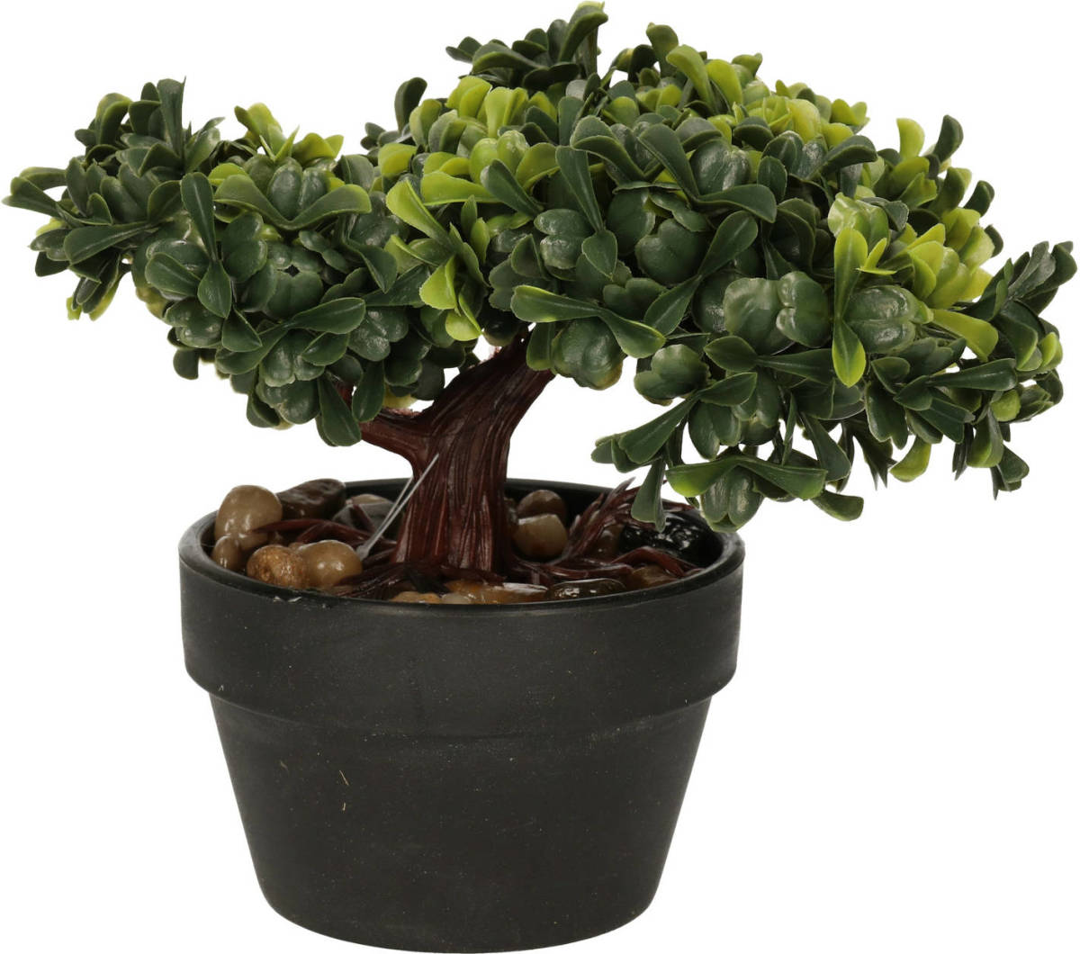H&S Collection Kunstplant bonsai boompje in pot - Japans decoratie - 19 cm - Type Bright - Kunstplanten