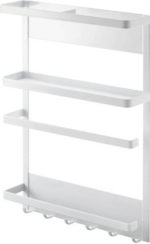 Yamazaki Magnetic refrigerator side rack - Tower - white
