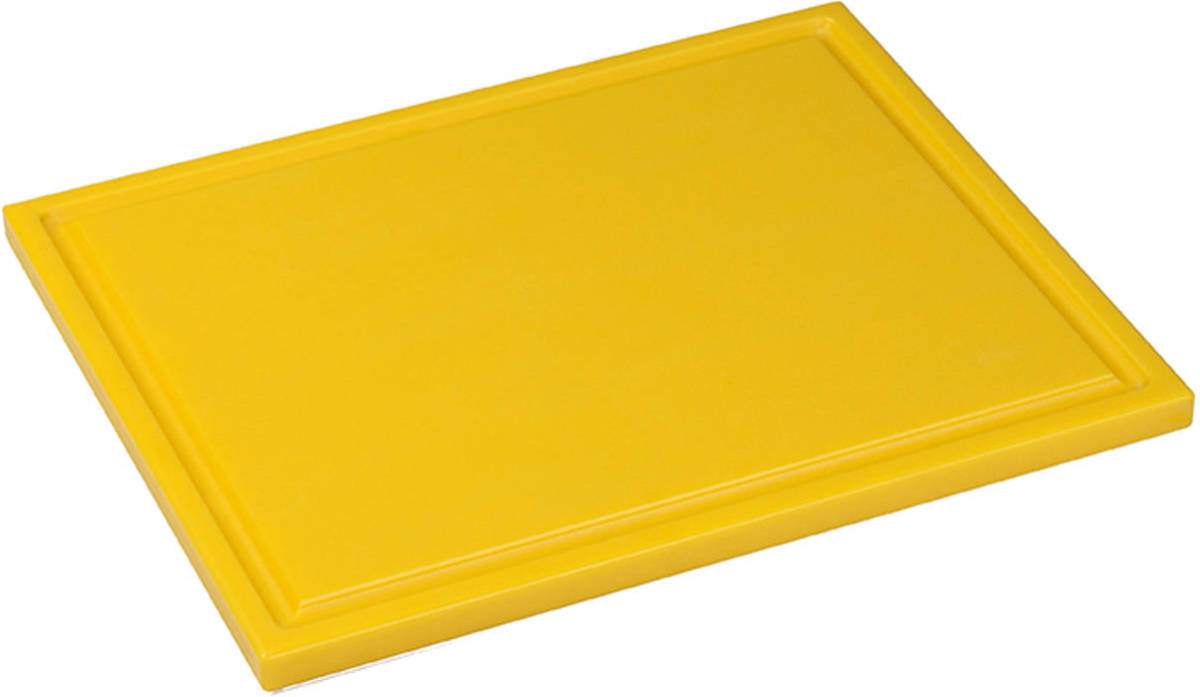 Interlux Snijplaat met sapgoot - 325x265x15mm - Geel