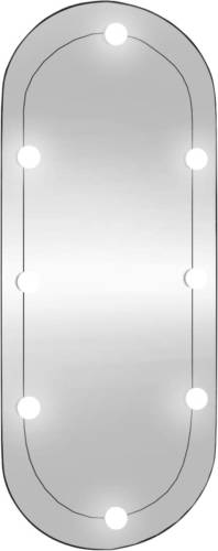 VidaXL Wandspiegel met LED's ovaal 40x90 cm glas