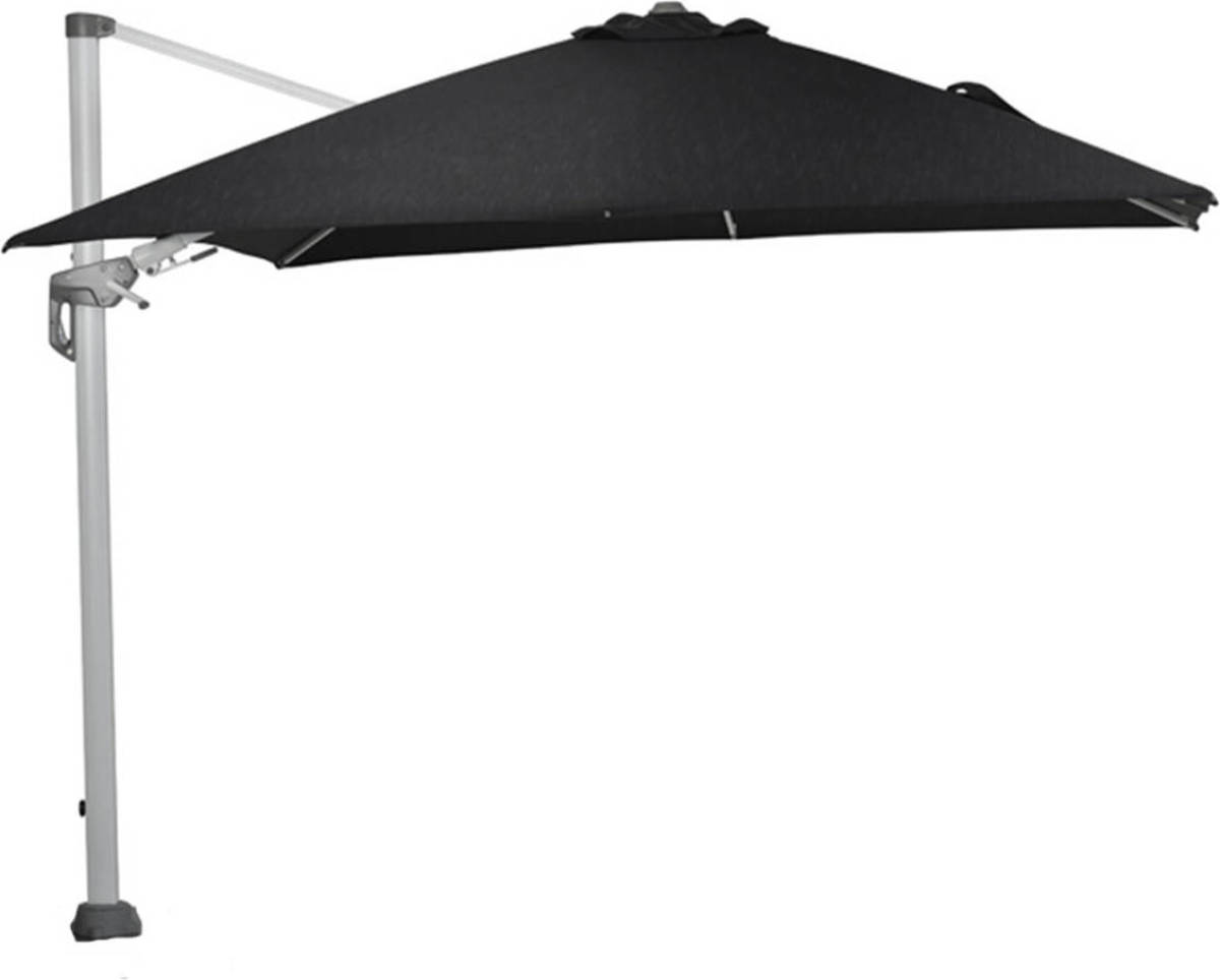 Garden Impressions Zweefparasol Hawaii Deluxe 300x300 - wit - zwart