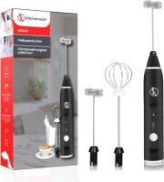 Kitchenwell Elektrische Melkopschuimer - Melkopschuimer handmatig - 3 snelheden