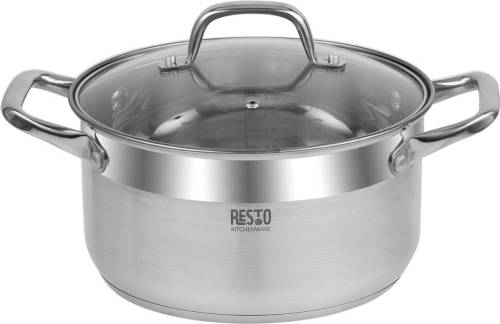 Resto Kitchenware - Libra - Braadpan - Kookpan - RVS 4,6 liter
