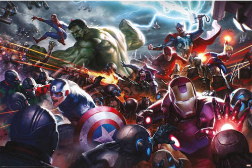 Pyramid Poster Marvel Future Fight Heroes Assault 61x91,5cm