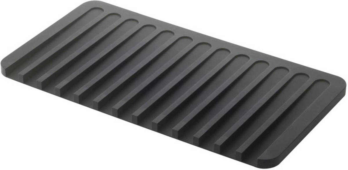 Yamazaki Silicone drainer tray - Flow - black