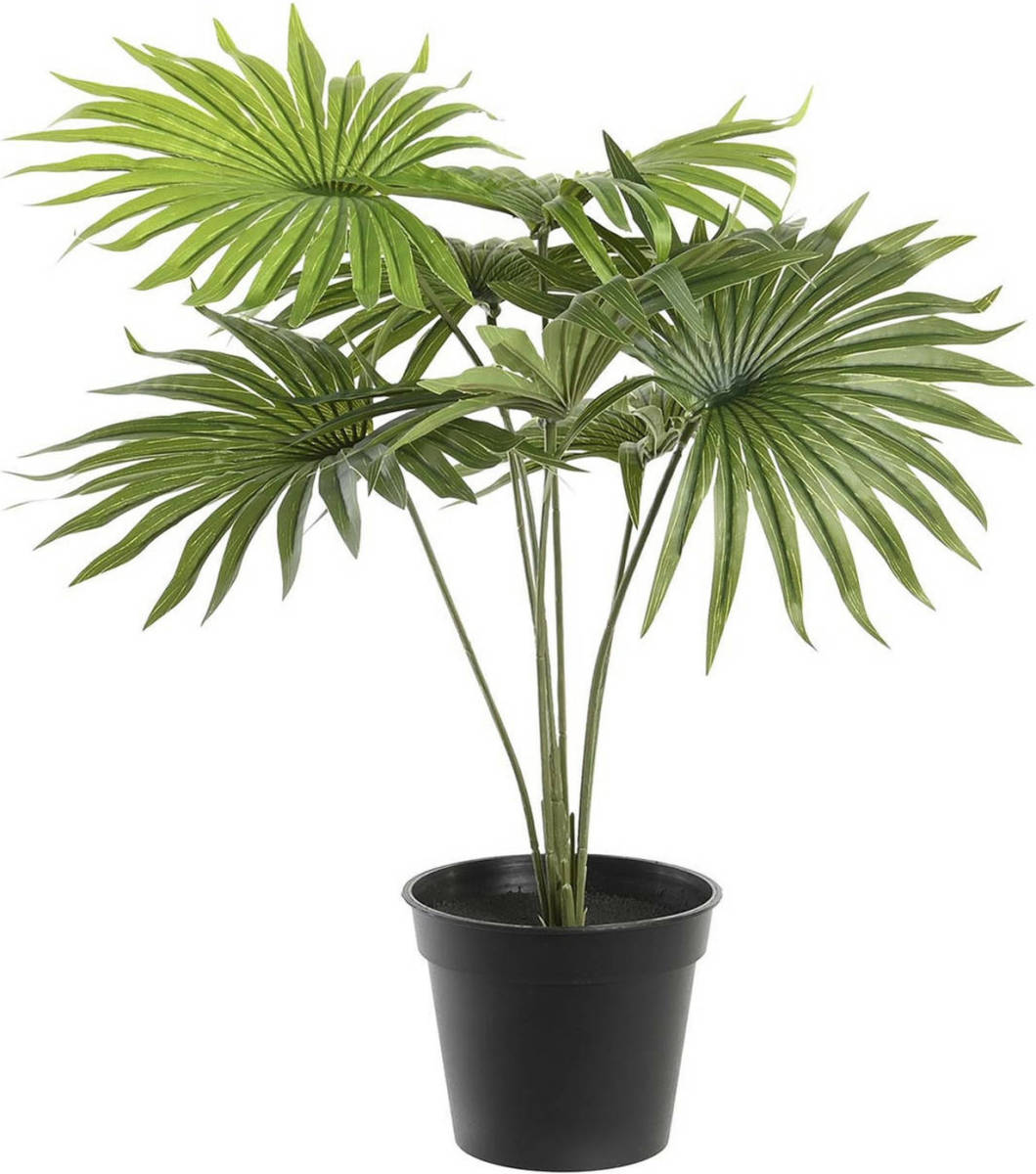 Items Kunstplant Tropische Palm in bloempot - Groen - 40 x 46 cm - Kunstplanten