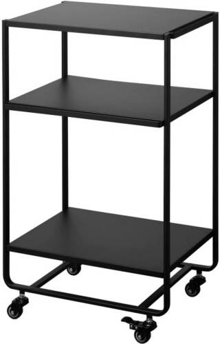 Yamazaki 3-tiered kitchen wagon - Tower - Black