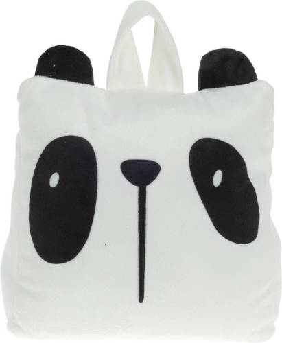 H&S Collection Deurstopper 1 kilo gewicht - kinderkamer - Panda - met lus van touw - 17 x 14 cm - Deurstoppers