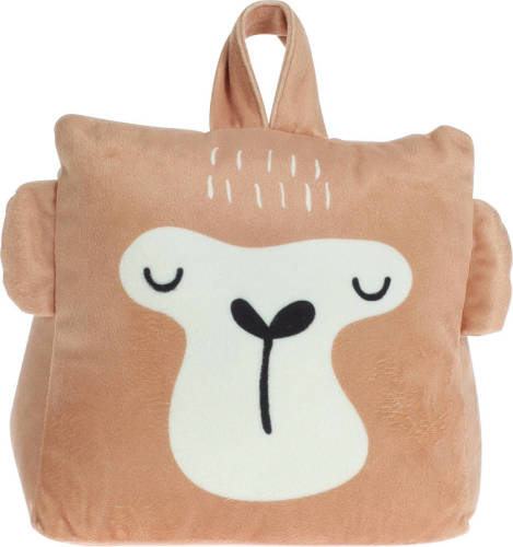 H&S Collection Deurstopper 1 kilo gewicht - kinderkamer - Aap - met lus van touw - 17 x 14 cm - Deurstoppers