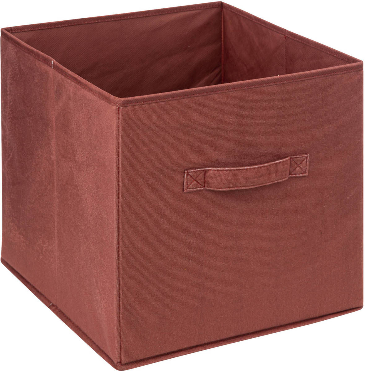 5five Opbergmand/kastmand - 29 liter - bordeaux rood - 31 x 31 x 31 cm - Opbergmanden