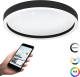 Eglo  connect.z Montemorelos-Z Smart Plafondlamp - Ø 42 cm - Zwart/Wit - Instelbaar RGB & wit licht - Dimbaar - Zigbee