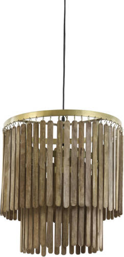 Light & Living - Hanglamp Gularo - 45x45x43 - Bruin