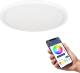 Eglo  connect.z Rovito-Z Smart Plafondlamp - Ø 29,5 cm - Wit - Instelbaar RGB & wit licht - Dimbaar - Zigbee