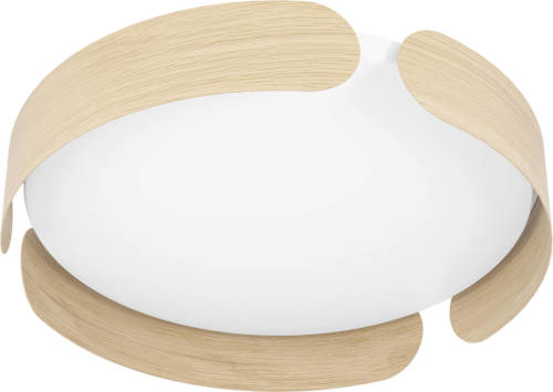 Eglo Valcasotto Plafondlamp - LED - Ø 37 cm - Bruin/Wit