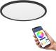 Eglo  connect.z Rovito-Z Smart Plafondlamp - Ø 42 cm - Zwart/Wit - Instelbaar RGB & wit licht - Dimbaar - Zigbee