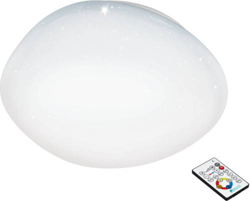 Eglo  Sileras - LED plafondlamp - Ø60 cm - wit met kristal