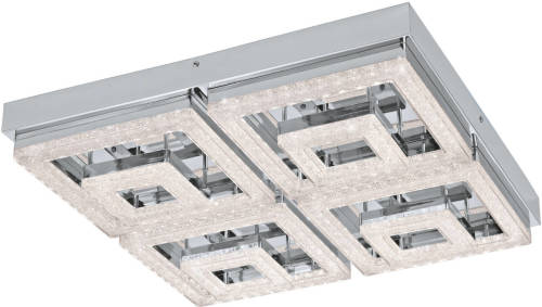 Eglo  Fradelo - Plafondlamp - 1 Lichts - Chroom, Helder