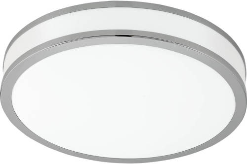 Eglo  Palermo 2 - Wand/Plafondlamp - 1 Lichts - Ø410mm. - Wit, Chroom