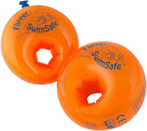 Masskas Flipper SwimSafe zwembandjes junior polyester oranje 1-6 jaar