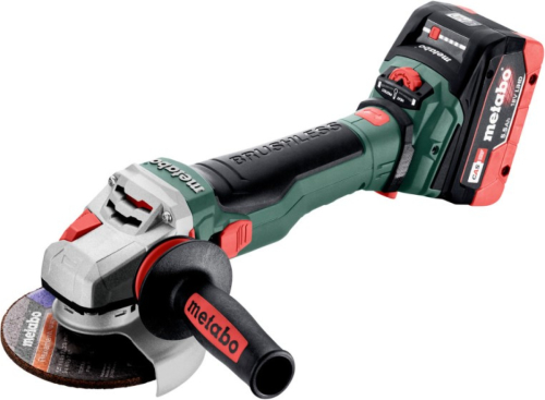 Metabo WVB 18 LTX BL 15-125 Quick | Accu Haakse Slijper | 18V | 125mm | 2 LiHD accu-packs en snellader | in metaBOX