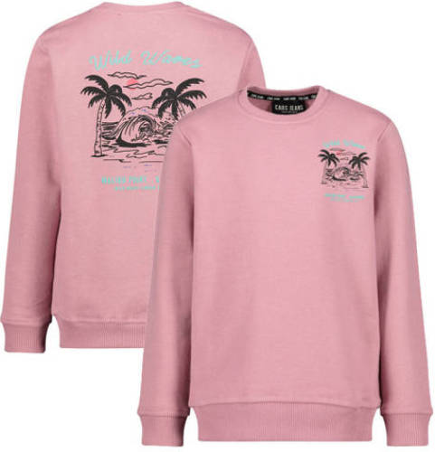 Cars Ajax sweater Simmar met backprint roze