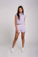NIK&NIK slim fit sweatshort Teddy lila