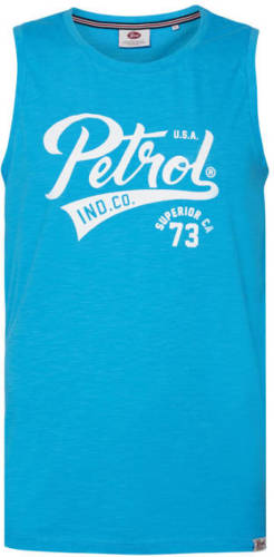 Petrol Industries T-shirt met logo malibu blue