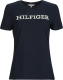Tommy hilfiger Assepoester T-shirt met logo donkerblauw