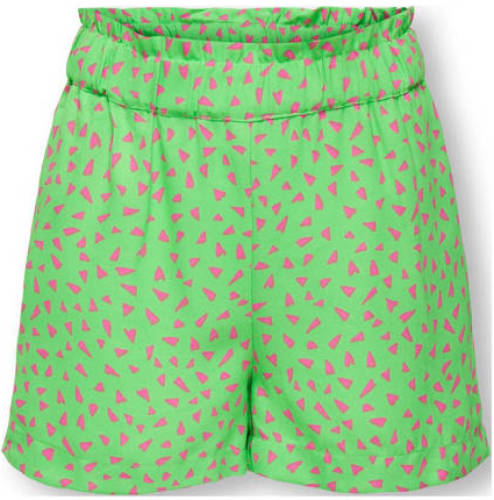 KIDS Only GIRL short KOGLINO met all over print groen/roze