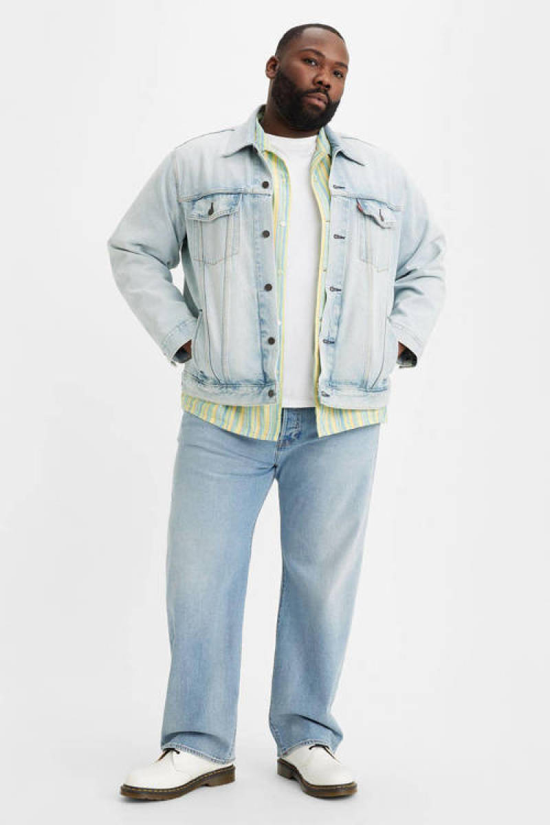 Levi's Big and Tall straight fit jeans 501 Plus Size stretch it out