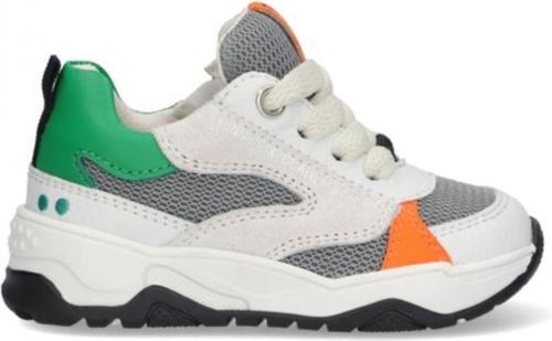 Bunnies Ciske Chunky leren sneakers grijs/groen