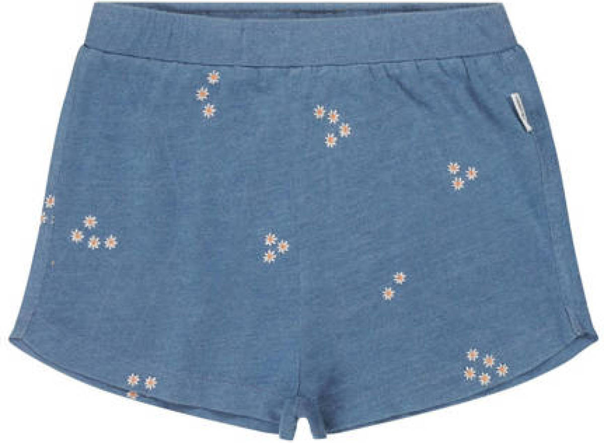 Tumble 'n Dry Mid gebloemde short Pompia blauw/wit/geel