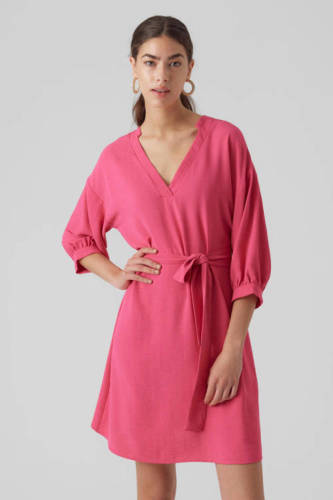 VERO MODA jurk VMUNYE van gerecycled polyester roze