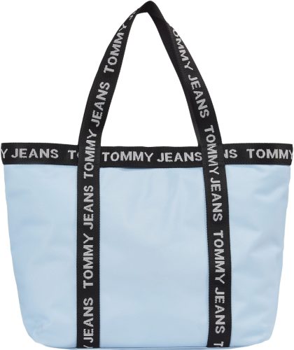 Tommy Jeans shopper Essential Tote met logotaping lichtblauw