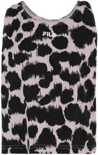 Fila top Bad Salzuflen zwart/lichtroze