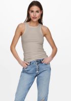 Only ribgebreide singlet ONLKENYA ecru