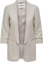 Only rechtvallende blazer ONLELLY met linnen zand
