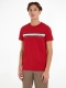 Tommy hilfiger T-shirt MONOTYPE CHEST STRIPE met logo arizona red