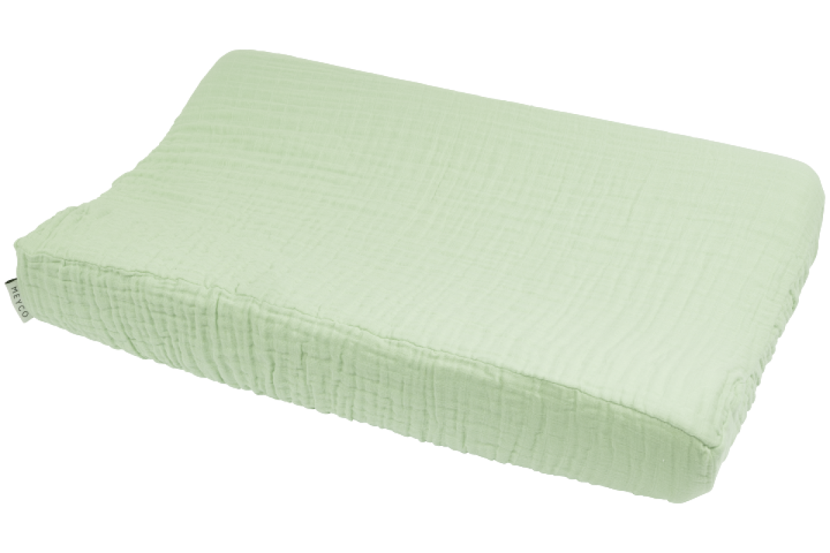 Meyco hydrofiele aankleedkussenhoes soft green