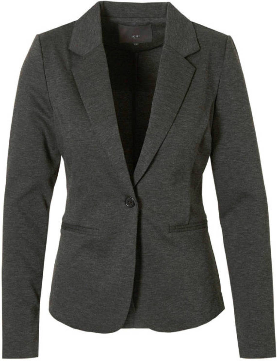 ICHI blazer grijs